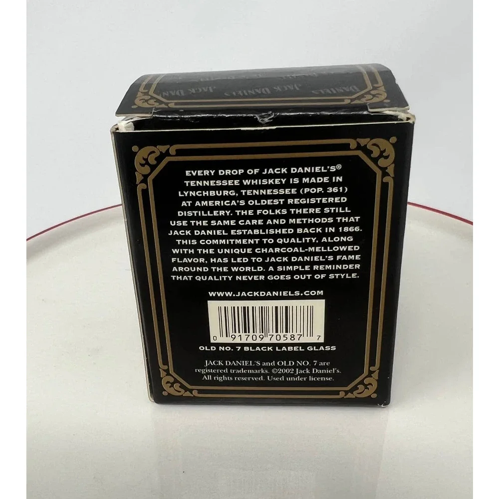Jack Daniels 2002 Legends‎ of JD Old No. 7 Black Label Pewter Shot Glass Box New